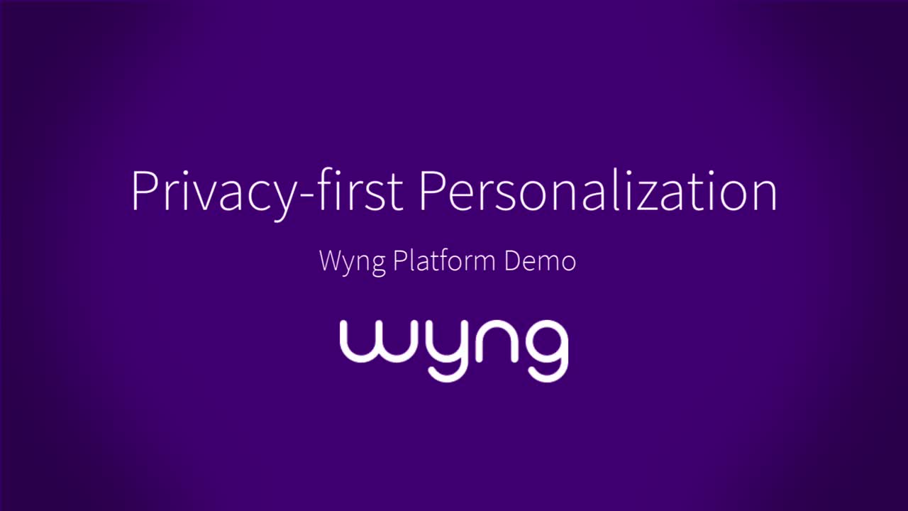 Privacy-first Personalization