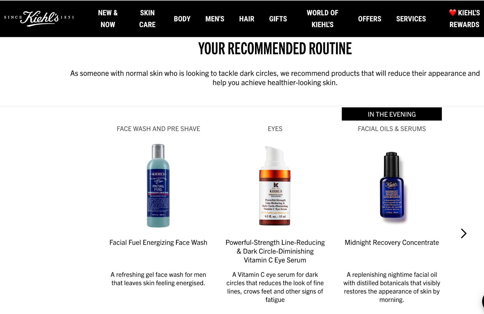 Zero-Party Data Highlight: Kiehl’s Skin Care Routine Finder